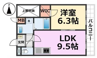 ジュリア塚口【2階】の間取り