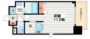 プレサンス大阪城公園ネクサス【5階】の間取り