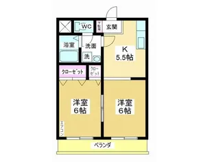 パークヒルズ【2階】の間取り