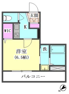ネオフラッツワン【2階】の間取り
