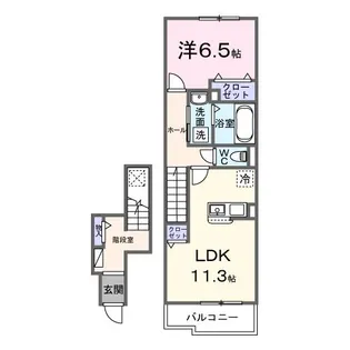 ア コート デ パルク【2階】の間取り