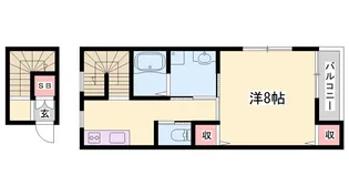リープラス三木本町【2階】の間取り