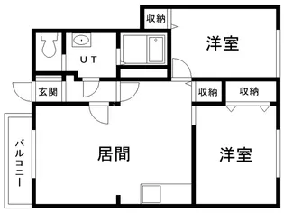 BETTER R 三内B【1階】の間取り