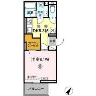 アップスD-IV【2階】の間取り