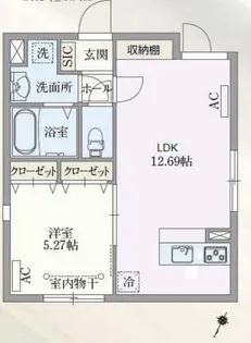 PASEO目黒II【4階】の間取り