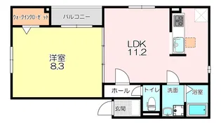 ヒカルサ尼崎栗山町【1階】の間取り