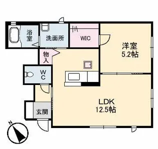カルムステージ B棟【1階】の間取り