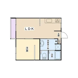 ハピネスハイツ【2階】の間取り