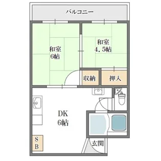 西村マンション【3階】の間取り