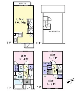 ラビ学芸大学【1階】の間取り