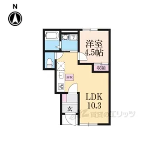 ロメット【1階】の間取り