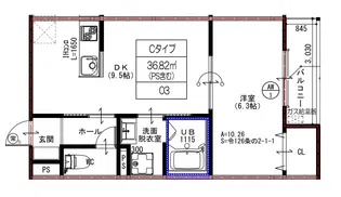 ウイング星ヶ丘駅前EAST【2階】の間取り