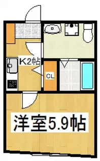 ガーデンプレイス秋津【2階】の間取り
