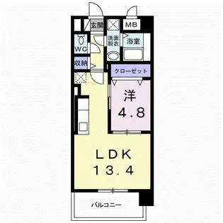 OSANPO上津【3階】の間取り