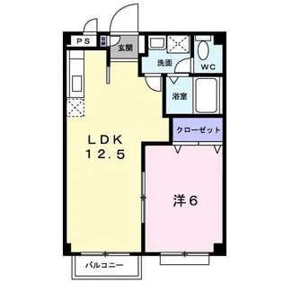 サザン・クロス【1階】の間取り