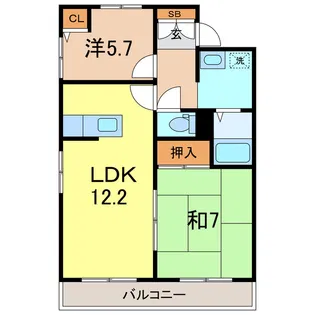 エタニティ広瀬 (前橋市広瀬町)【2階】の間取り