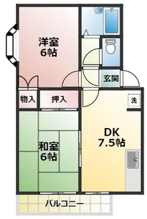 ピアリヴェール【2階】の間取り