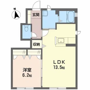 ヴィア ラッテア A棟【1階】の間取り