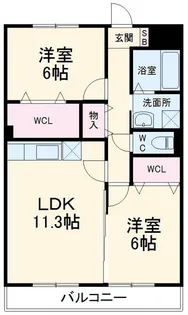 ヴィンヤード【1階】の間取り