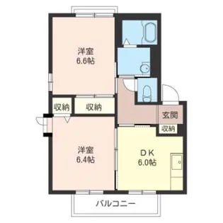 リヴェールラパンA【2階】の間取り