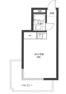 コア神明【4階】の間取り