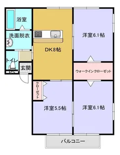 コタニアパート【1階】の間取り