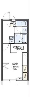 レオパレスフォーシーズン弐番館【1階】の間取り