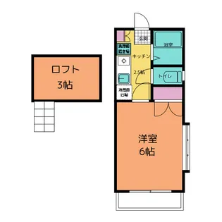 リブハウス柏C【2階】の間取り
