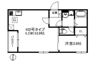 cormorant飯倉【3階】の間取り