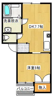 ラ・ルーチェchikugo【2階】の間取り