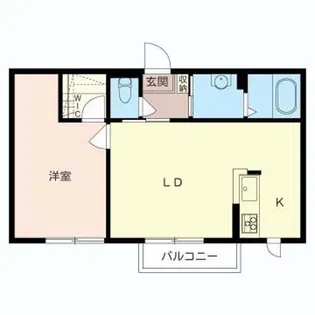 シャーメゾンほたる野C【1階】の間取り