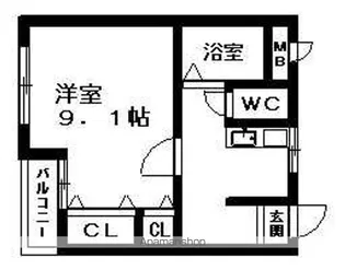フォンターナ【3階】の間取り
