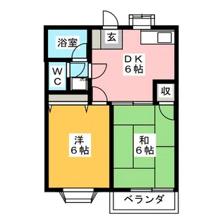 ボナール西原【1階】の間取り