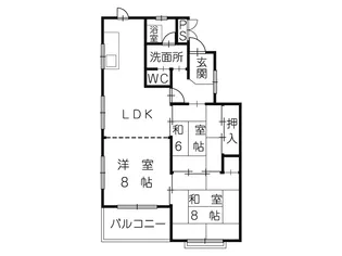 メゾン女鳥羽公園【2階】の間取り
