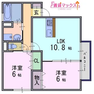 奈良県橿原市山之坊町【アパート】の間取り