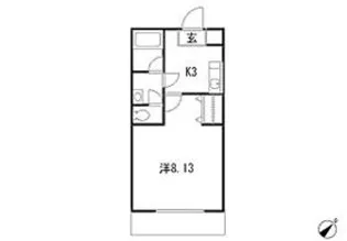 コンフォートフラッツII【1階】の間取り