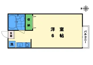 第3青美ハイツ【2階】の間取り