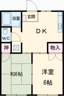 フローラパレスA【1階】の間取り