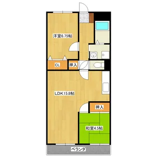 グランシャリオ山峯【4階】の間取り