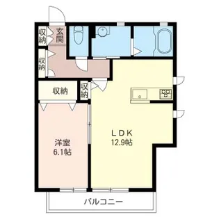 シャトー【2階】の間取り