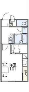 レオパレスカサマ【2階】の間取り