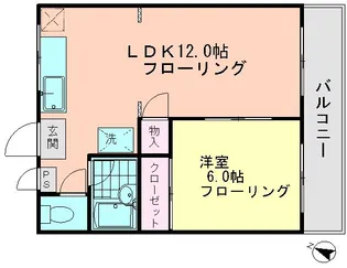 レジデンス岡野II【1階】の間取り