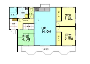 第2シャトーナツヤマ【2階】の間取り