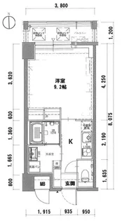 グラージュ春日丘【6階】の間取り