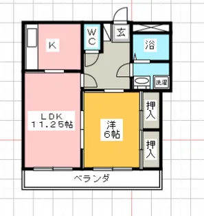 群馬県前橋市総社町総社【マンション】の間取り