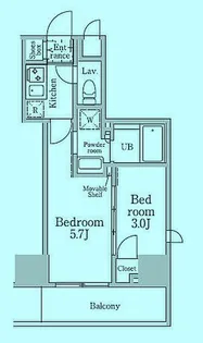 2Kの間取り画像