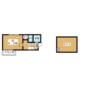 プランタン浅間【1階】の間取り