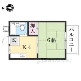 葵ハイツ3【1階】の間取り