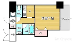 大阪府大阪市天王寺区生玉寺町【マンション】の間取り