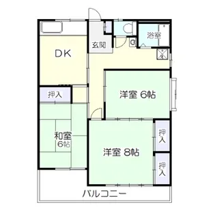 コーポ館ノ内【2階】の間取り